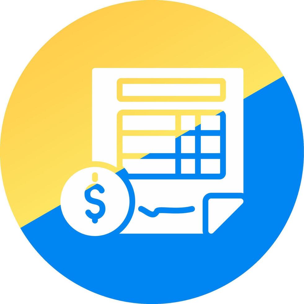 Invoice Creative Icon Design vector