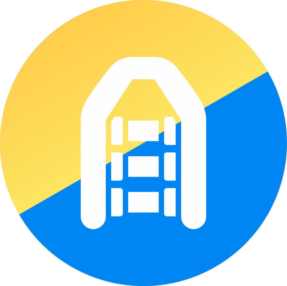 Inflatable Boat Creative Icon Design vector