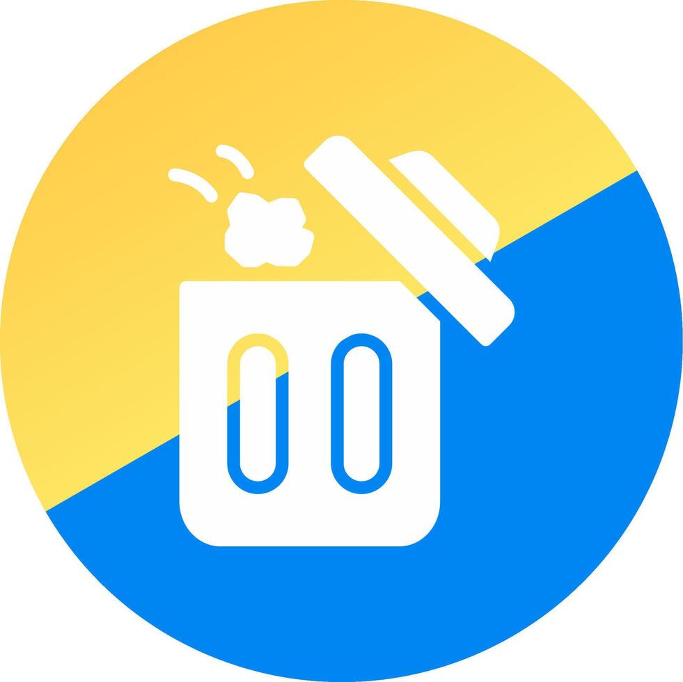 Throwing Trash Creative Icon Design vector