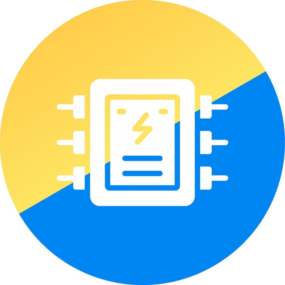 Electrical Panel Creative Icon Design vector