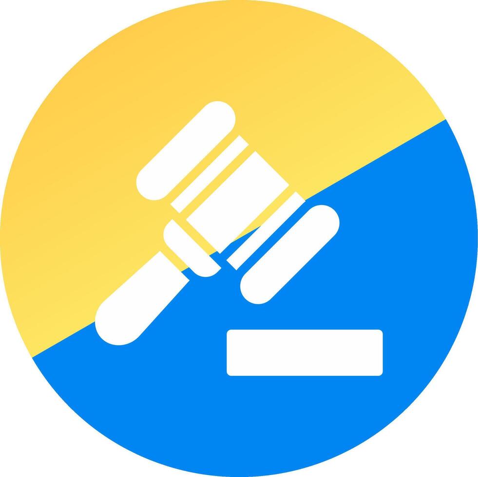 Gavel Creative Icon Design vector