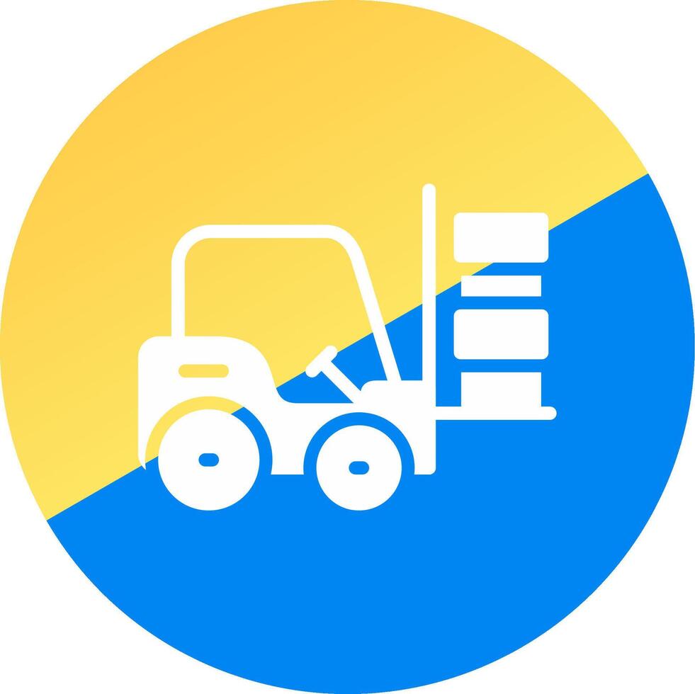 Forklift Creative Icon Design vector