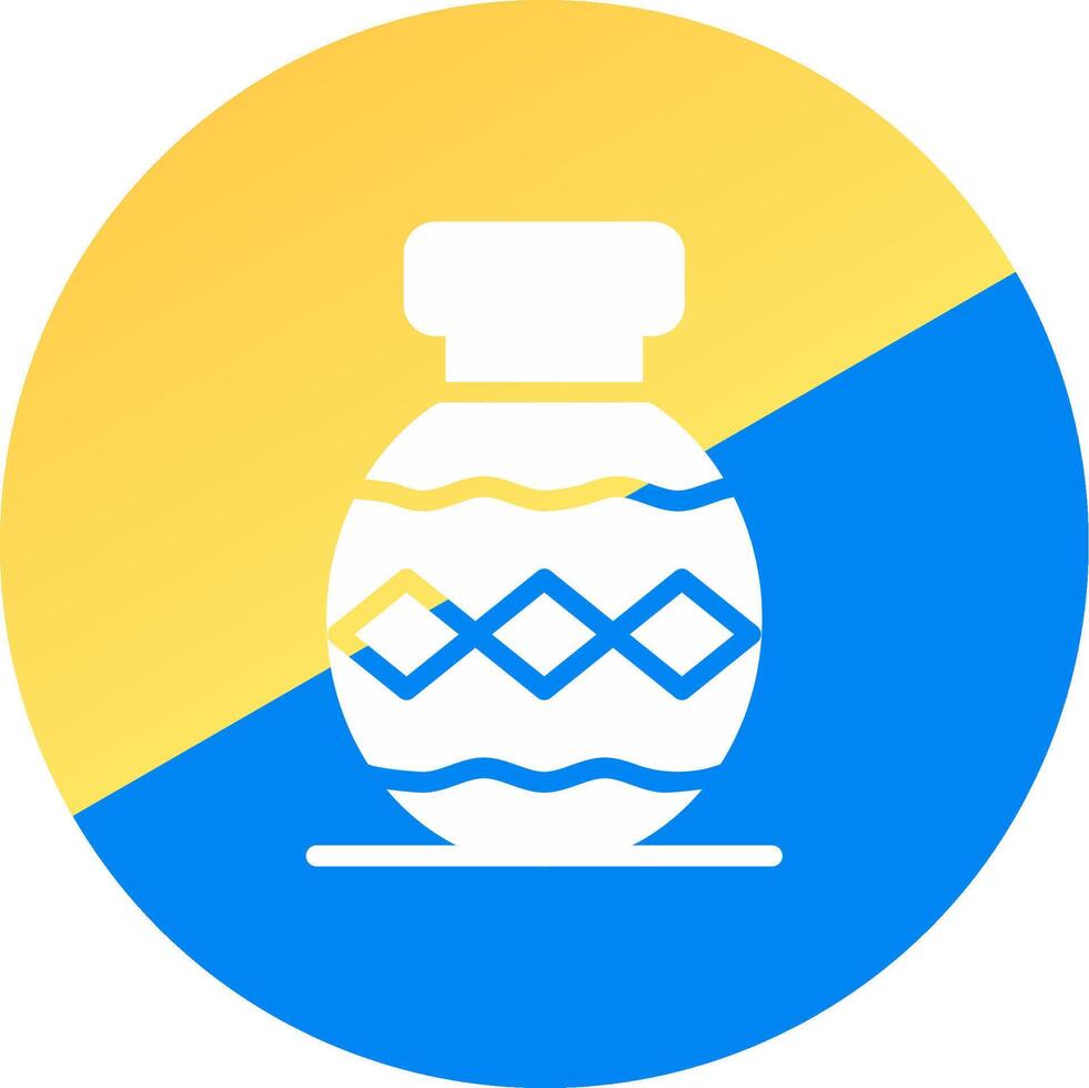 glyph Two Color Circle Design vector