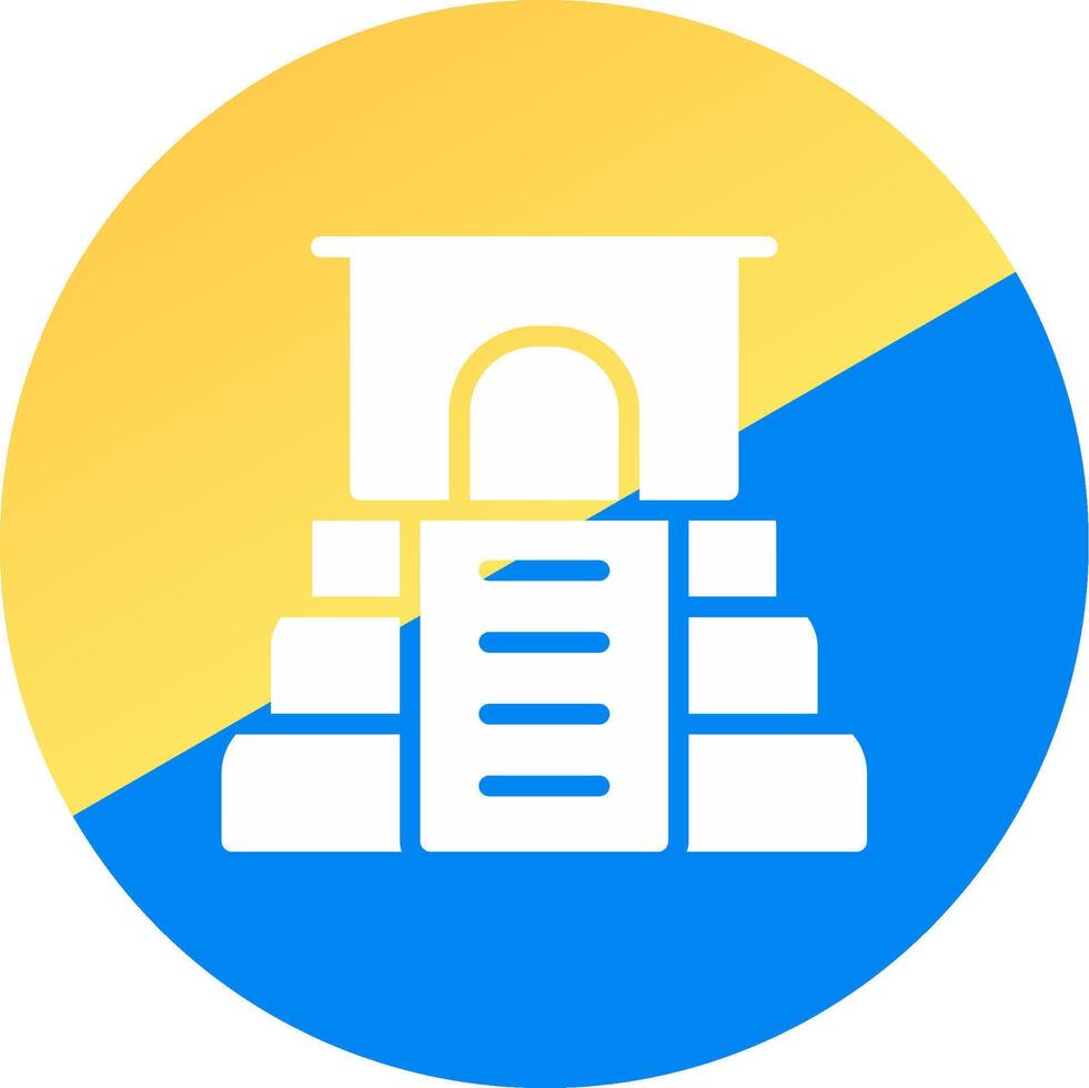 Pyramid Creative Icon Design vector