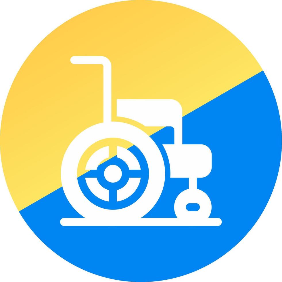 Wheelchair Creative Icon Design vector