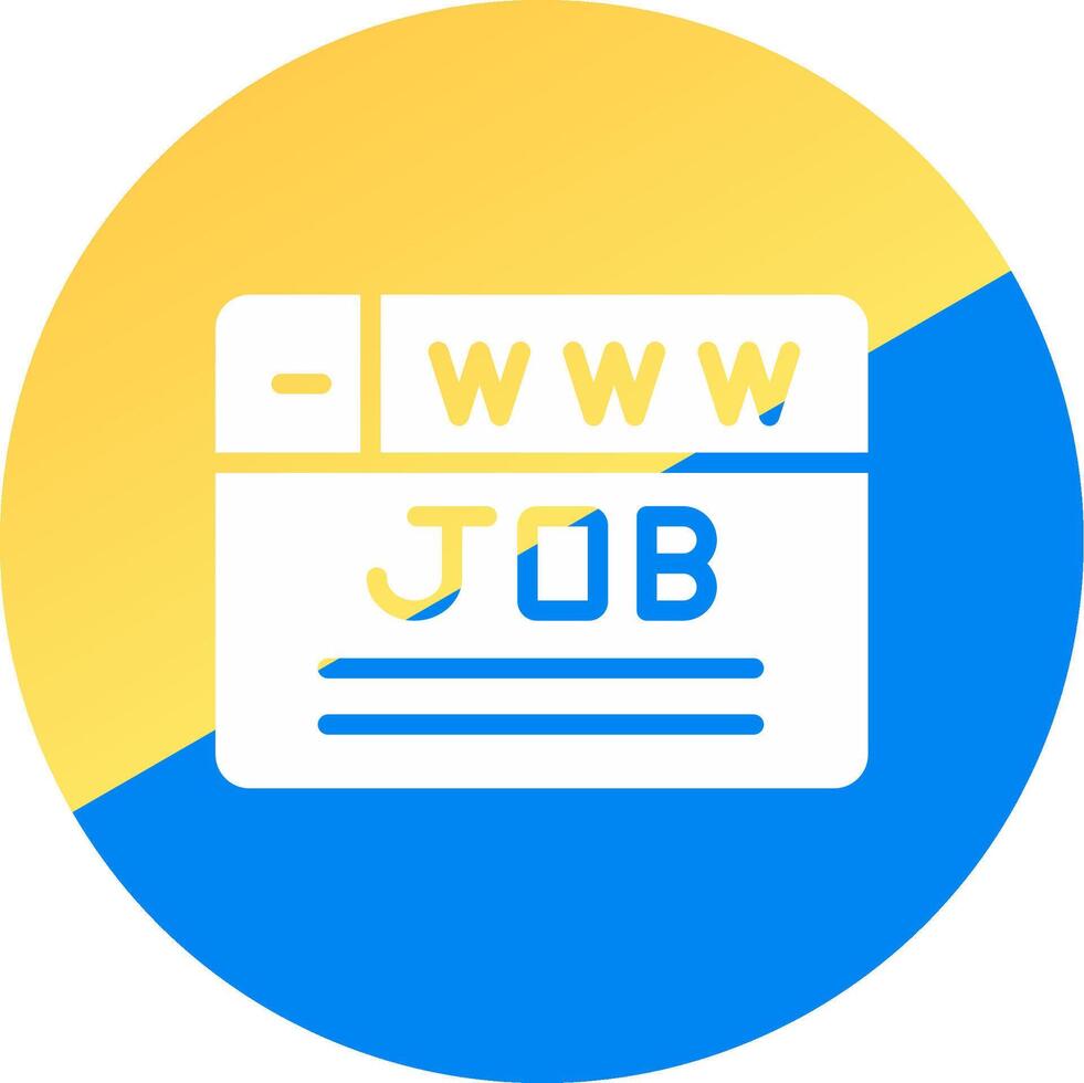 Job Search Creative Icon Design vector