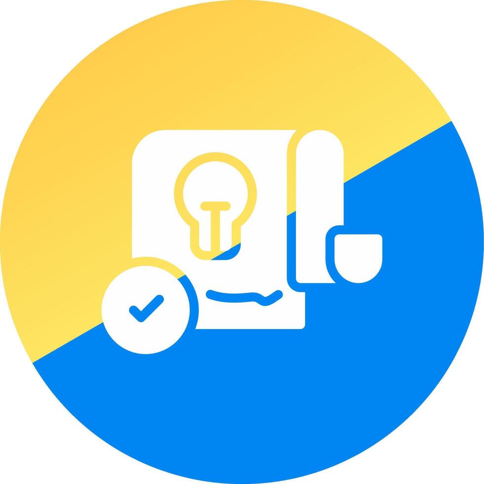 Patent Creative Icon Design vector