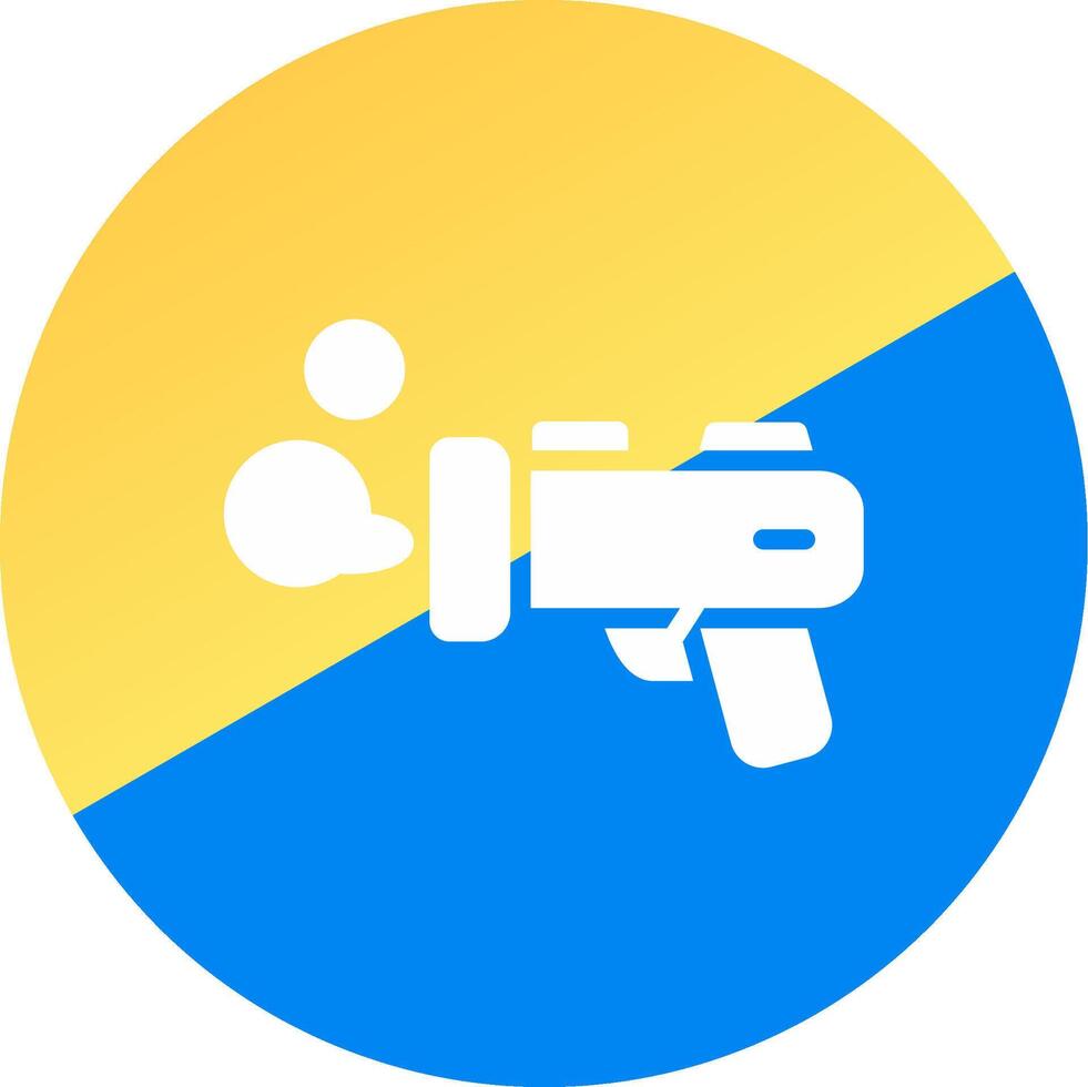 glyph Two Color Circle Design vector