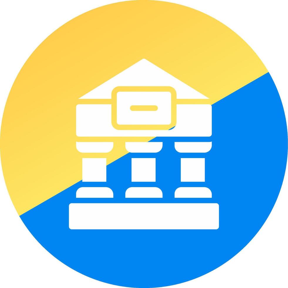 Greek Temple Creative Icon Design vector