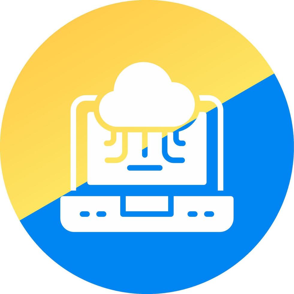 Cloud Service Creative Icon Design vector