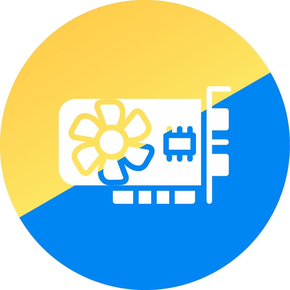 Graphic Card Creative Icon Design vector