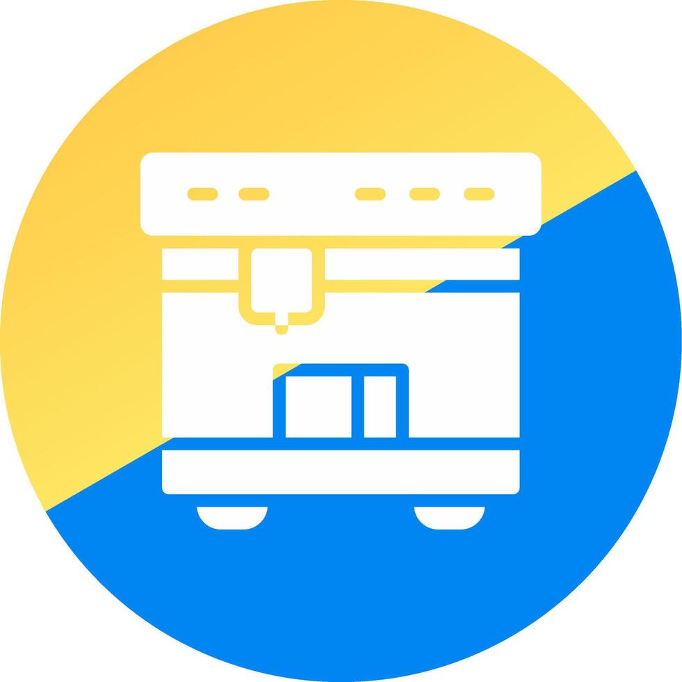 3D Printing Creative Icon Design vector