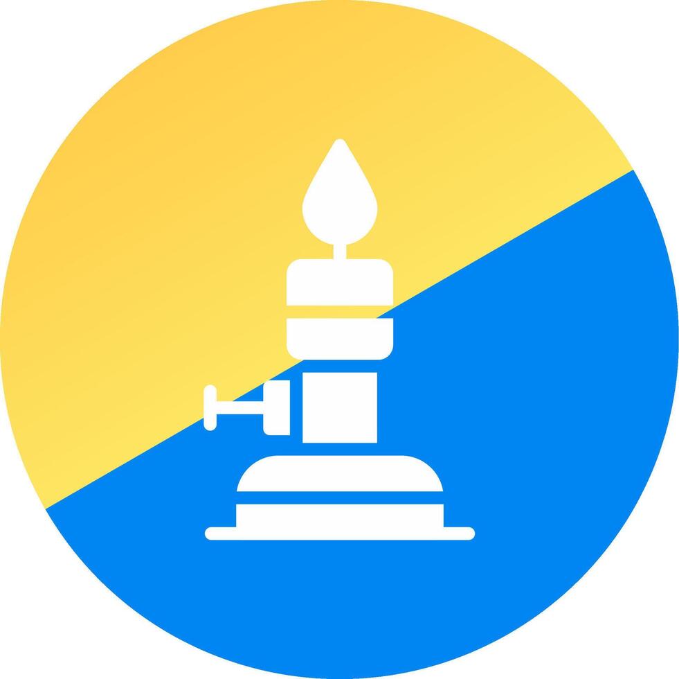 Bunsen Burner Creative Icon Design vector