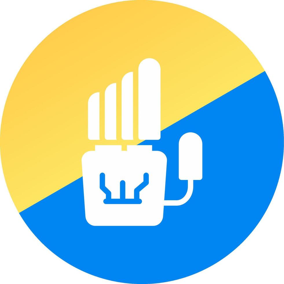 Robot Hand Creative Icon Design vector