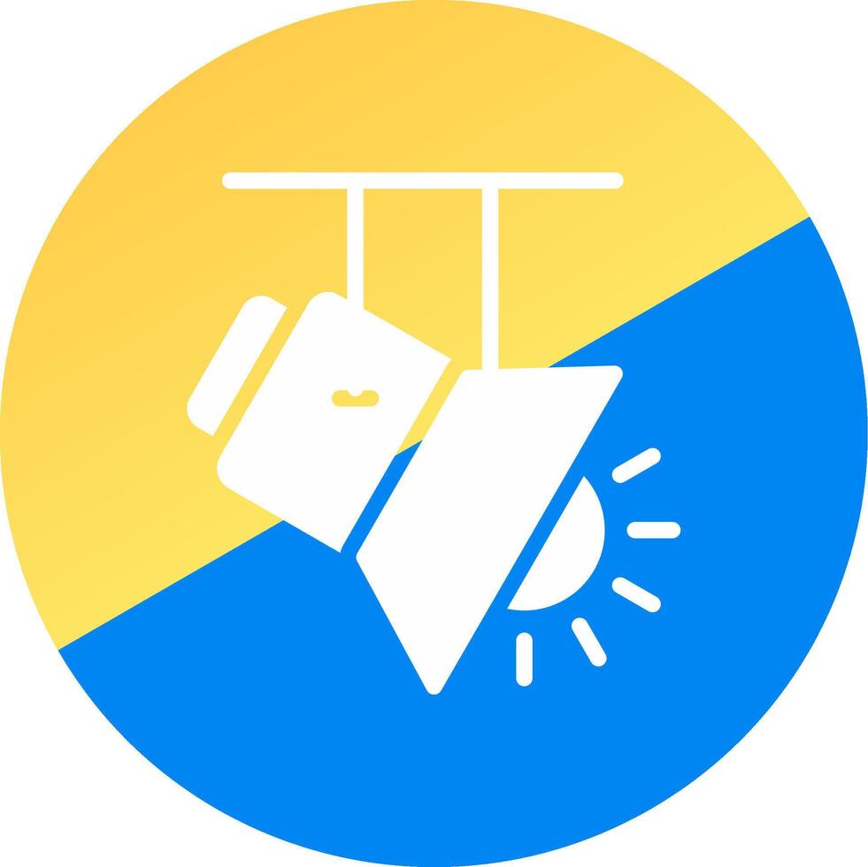 Spotlight Creative Icon Design vector