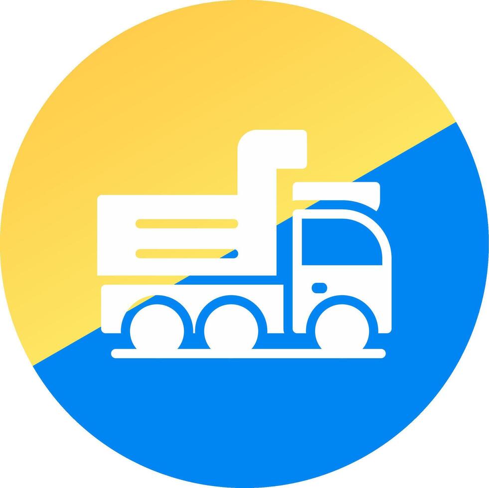 Dump Truck Creative Icon Design vector