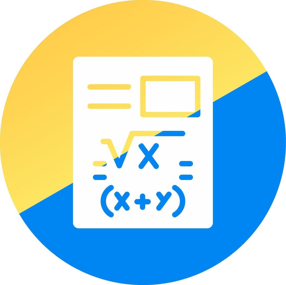 Maths Creative Icon Design vector