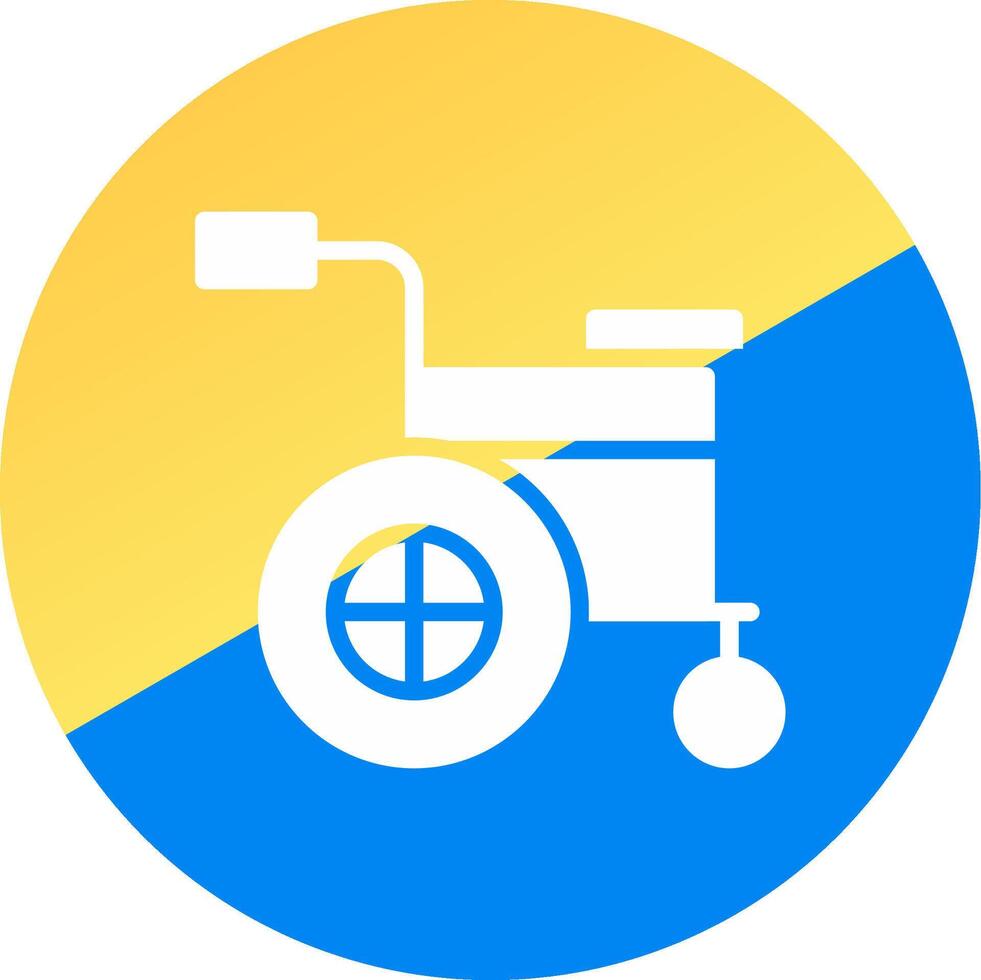Wheelchair Creative Icon Design vector