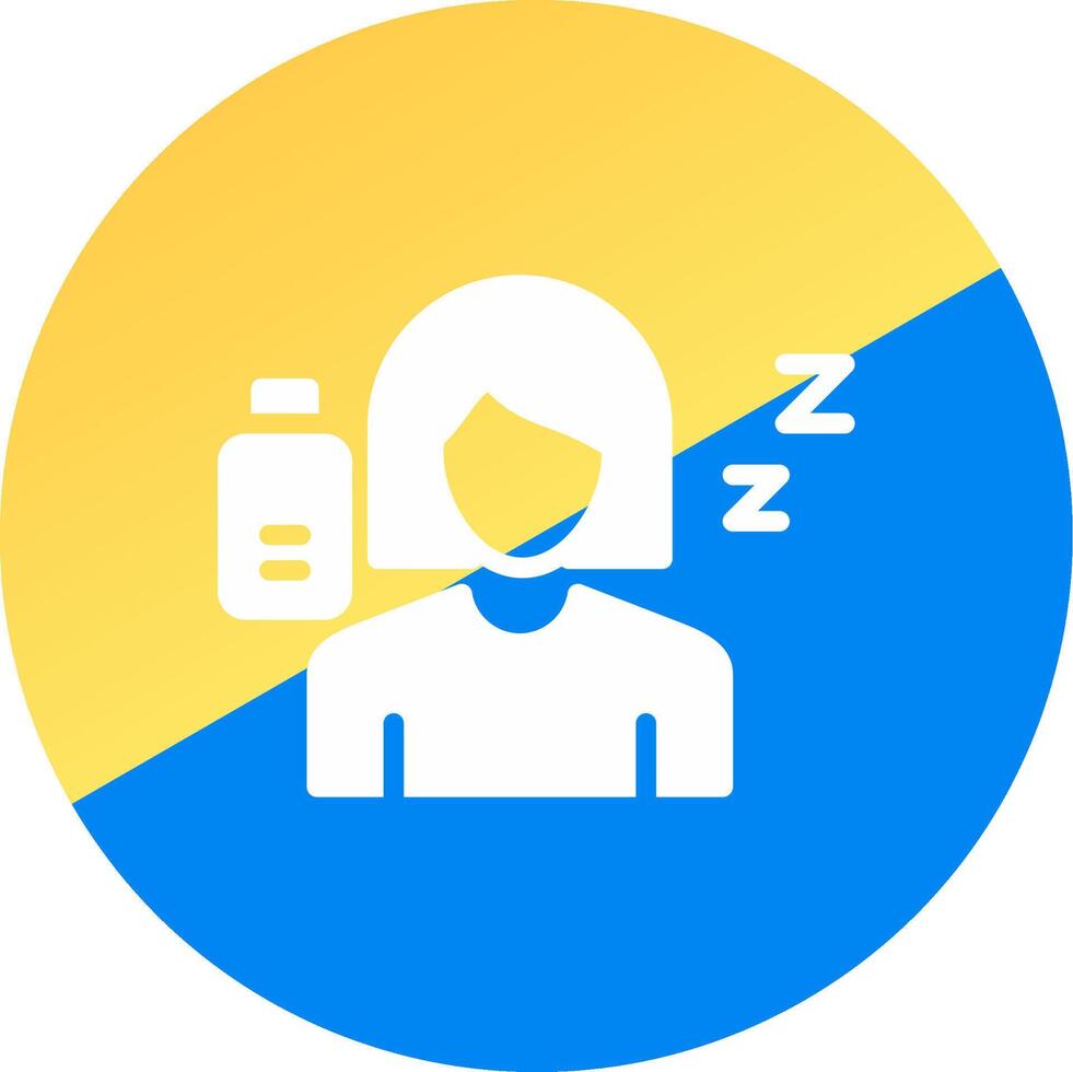 Fatigue Creative Icon Design vector