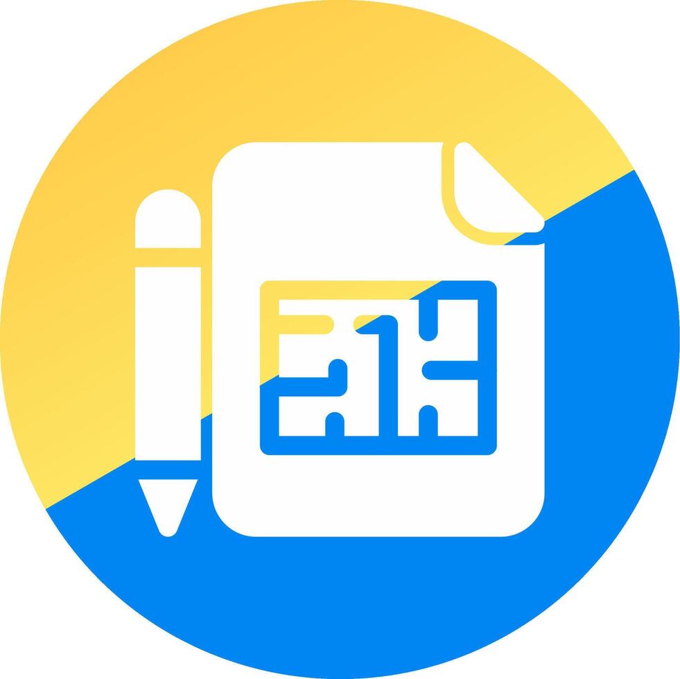 Blueprint Creative Icon Design vector