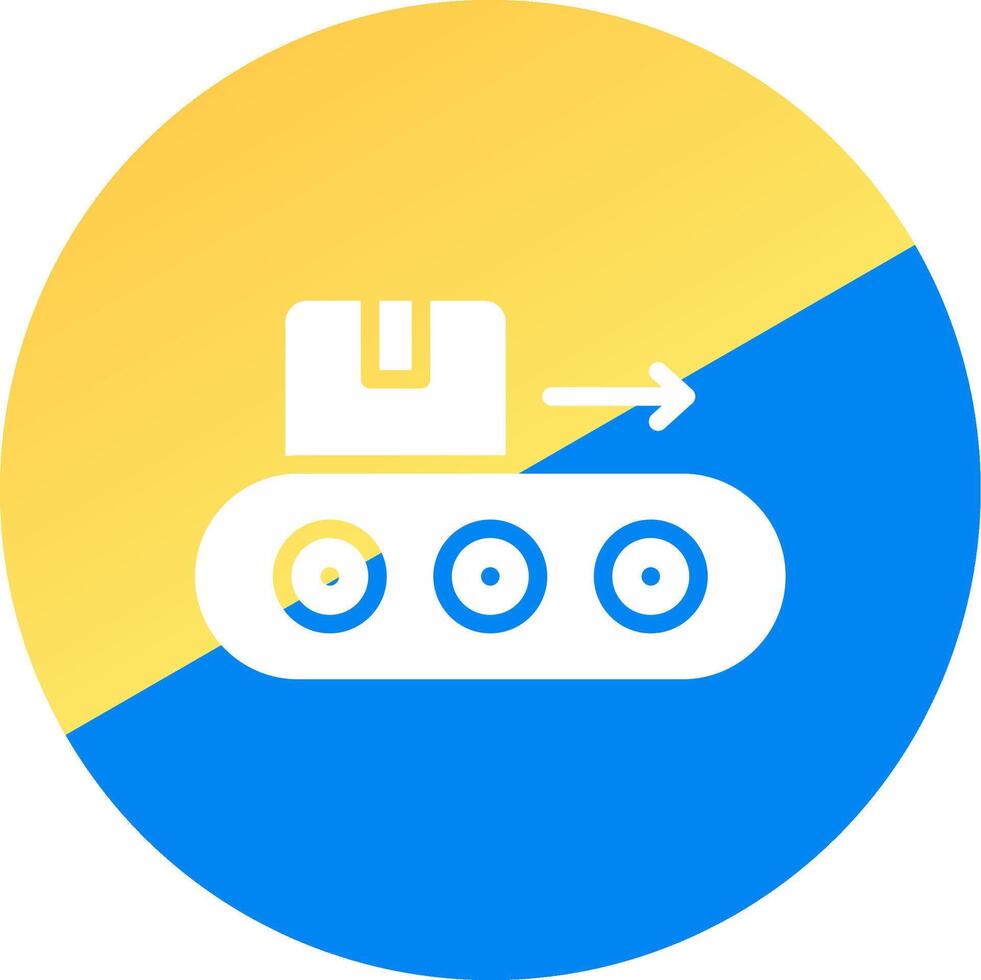 Conveyor Belt Creative Icon Design vector