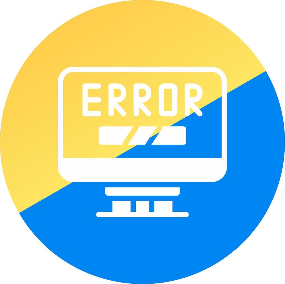 diseño de icono creativo de error vector