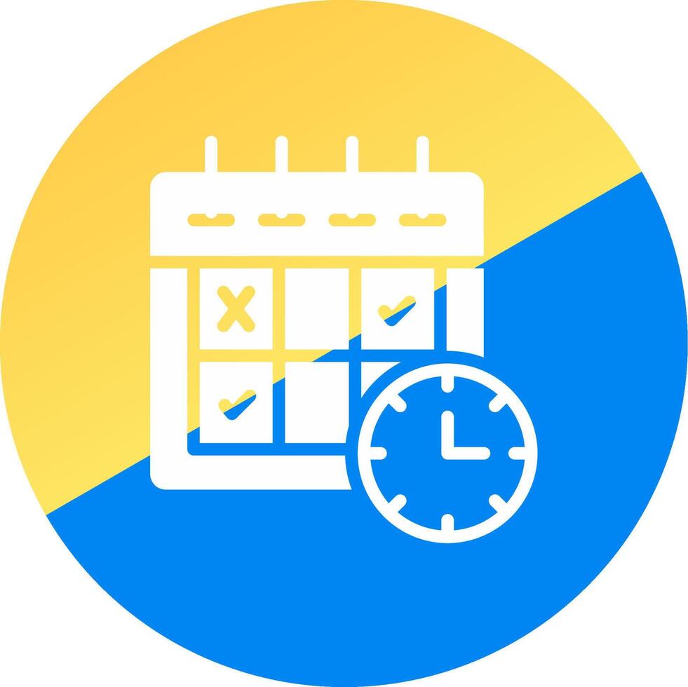 Schedule Creative Icon Design vector