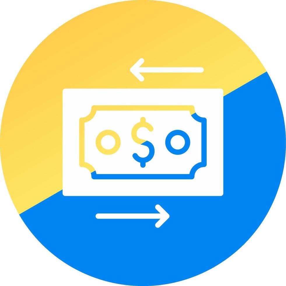 Money Transfer Creative Icon Design vector