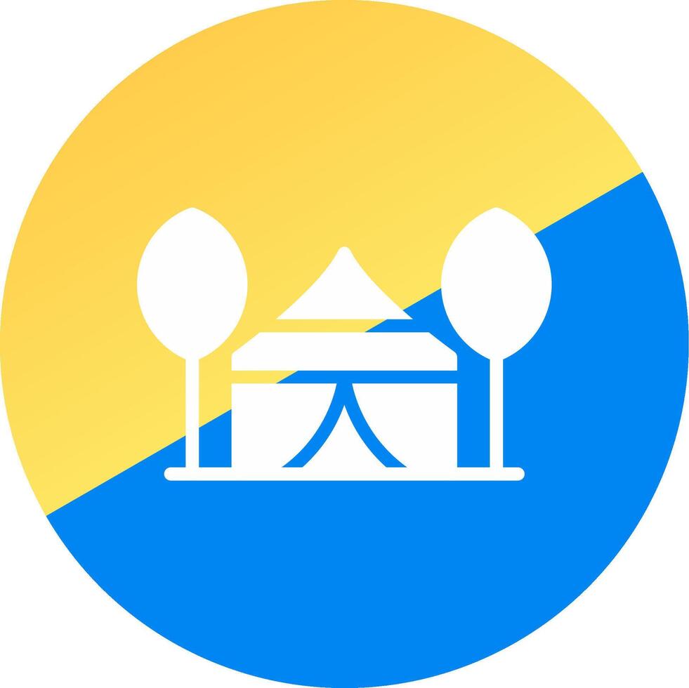 Tent Creative Icon Design vector