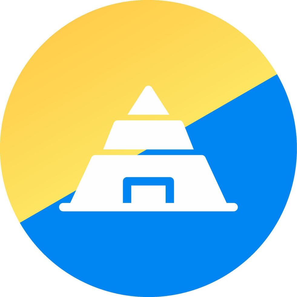 Pyramid Creative Icon Design vector