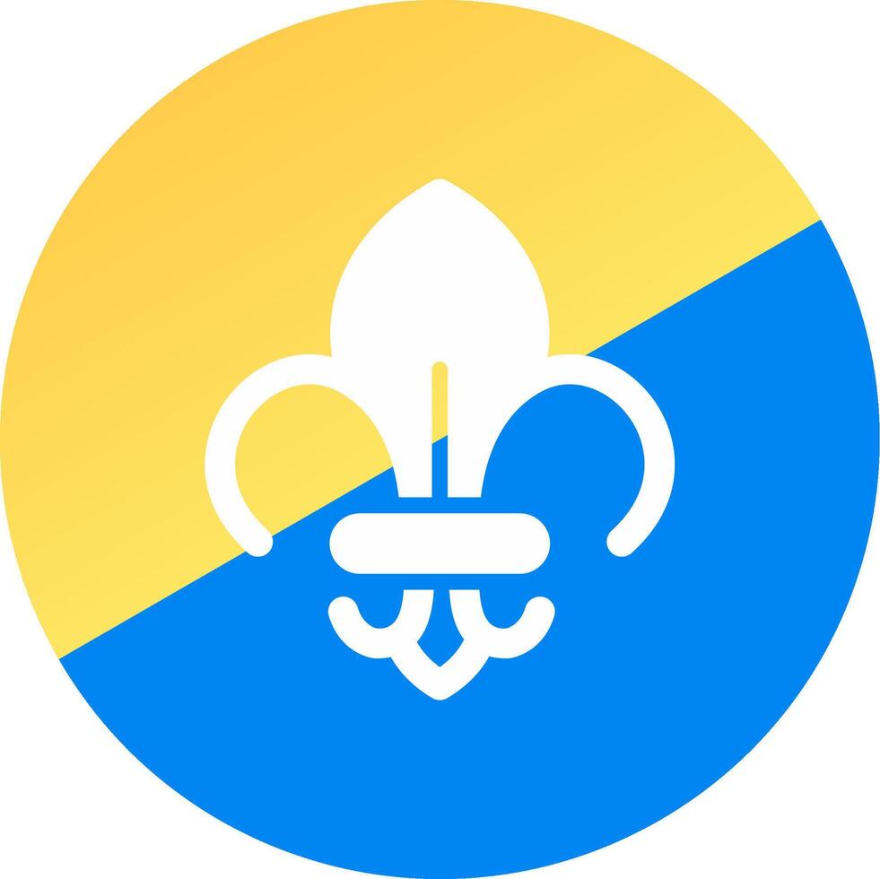 Fleur De Lis Creative Icon Design vector