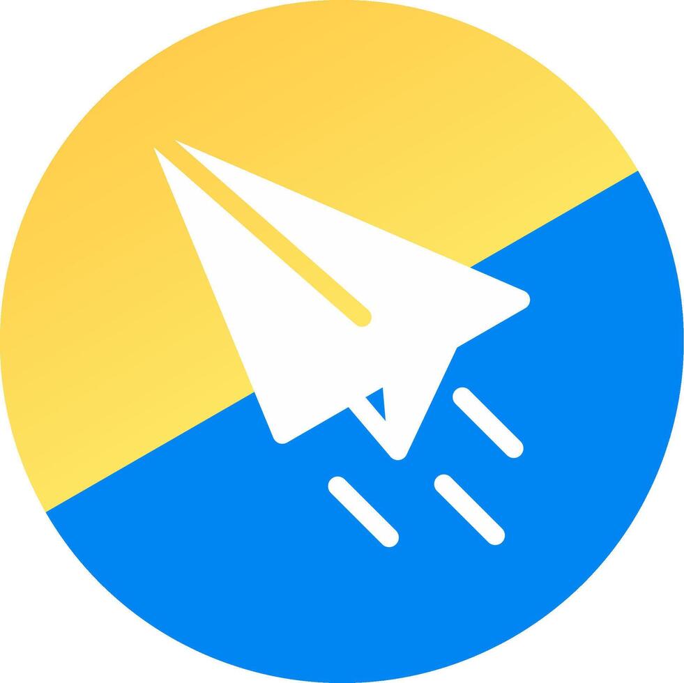 Paper Plane Creative Icon Design vector