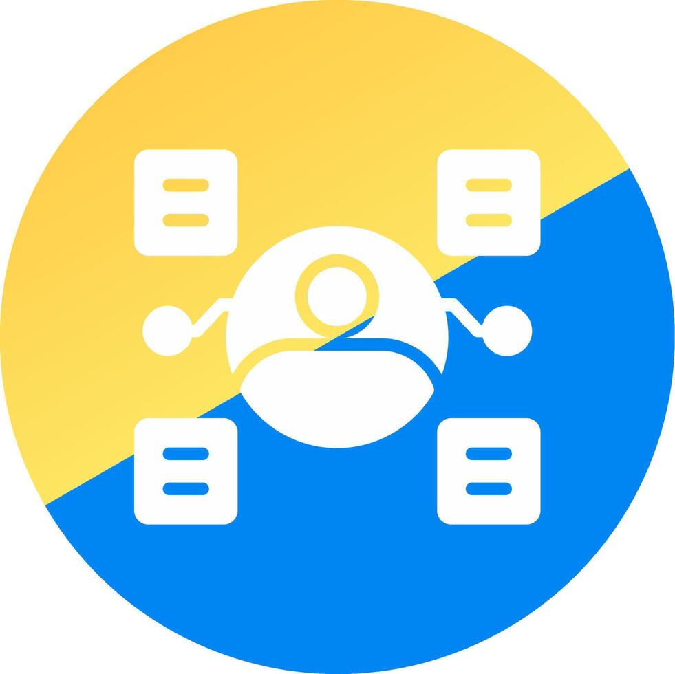 User Predictions Creative Icon Design vector