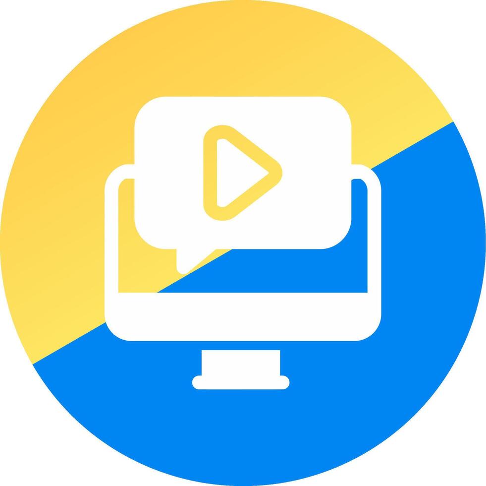 Video Tutorial Creative Icon Design vector