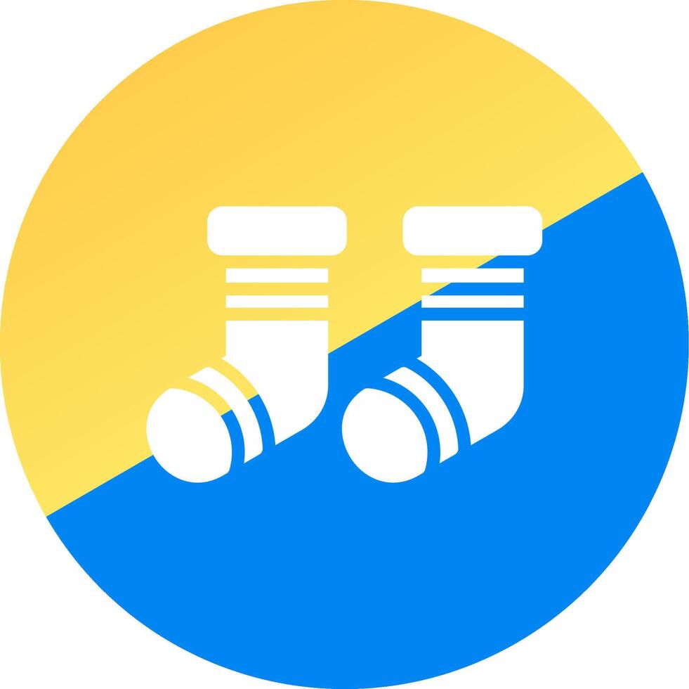Baby Socks Creative Icon Design vector