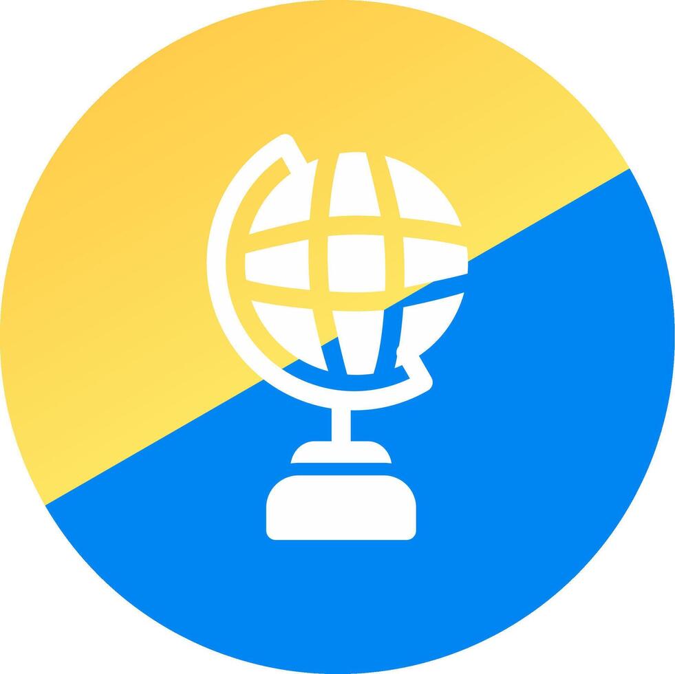 Globe Stand Creative Icon Design vector