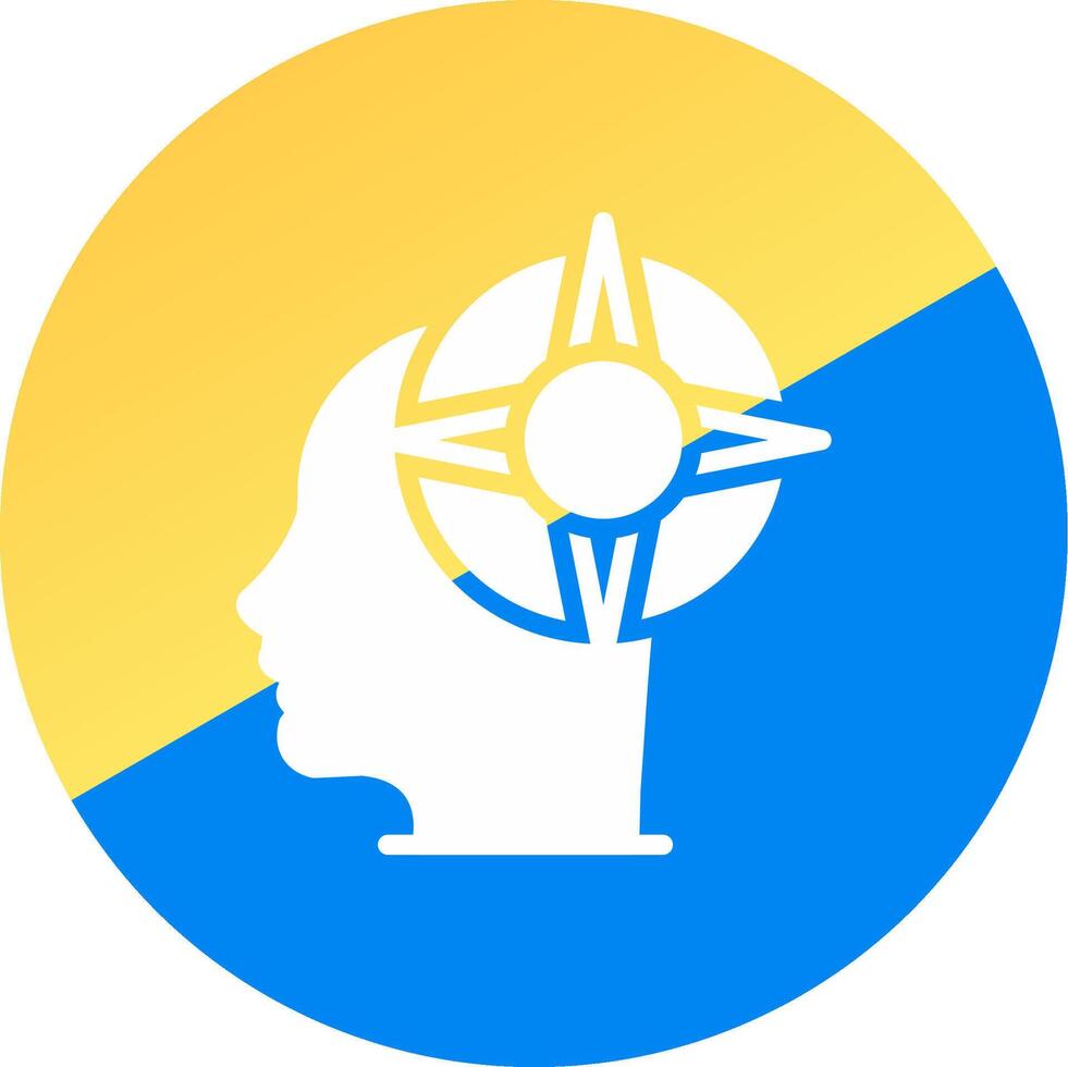 Self Exploration Creative Icon Design vector