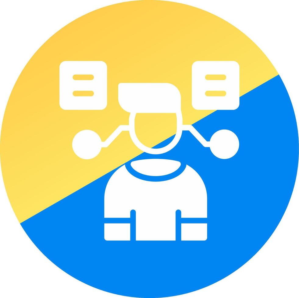 User Predictions Creative Icon Design vector