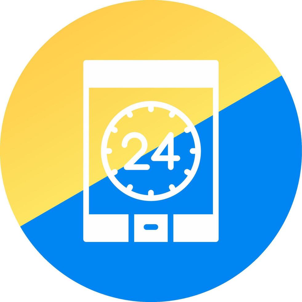 24 Hour Service Creative Icon Design vector