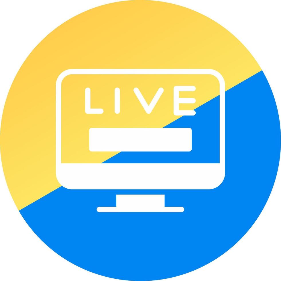 Live TV Creative Icon Design vector