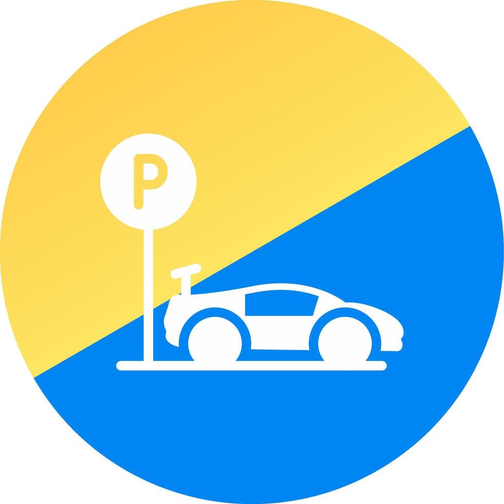 Parking Area Creative Icon Design vector