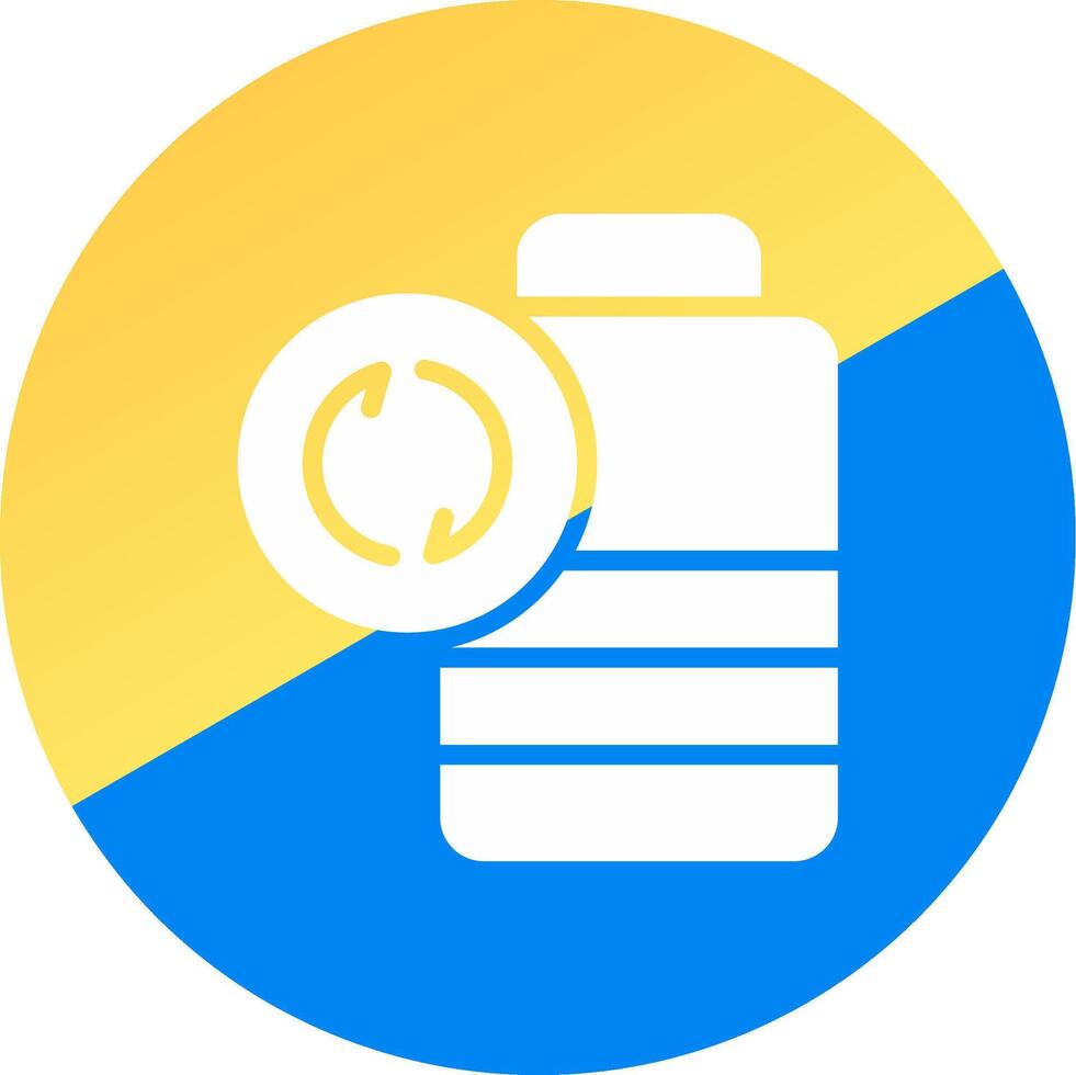 Battery Recyclings Creative Icon Design vector