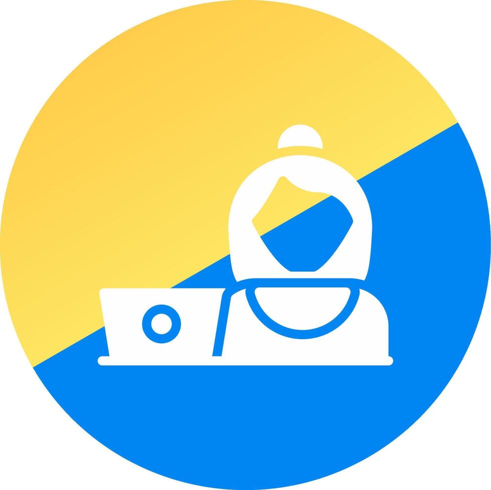 Hard At Work Creative Icon Design vector