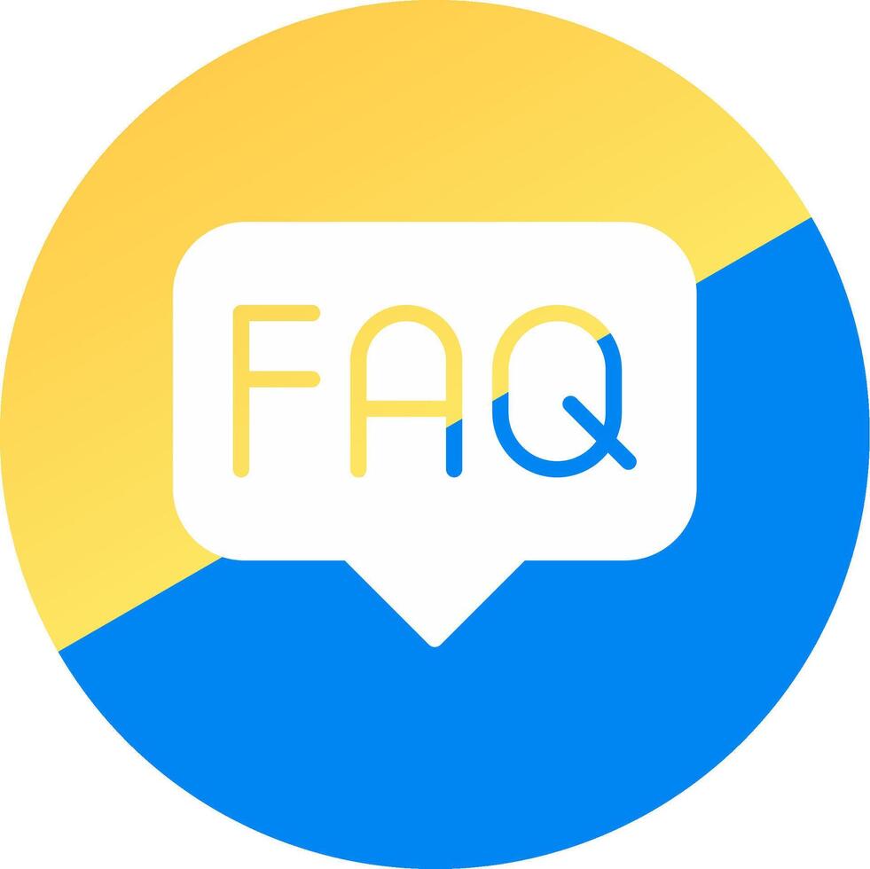 FAQ Creative Icon Design vector