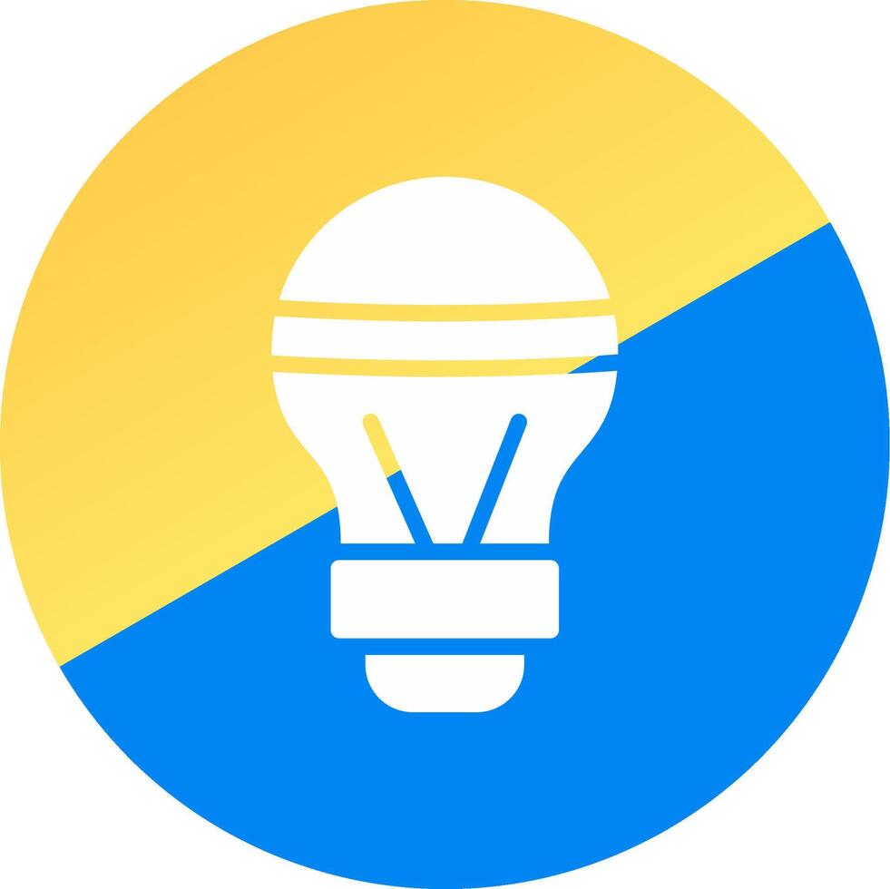 LED Bulb Creative Icon Design vector