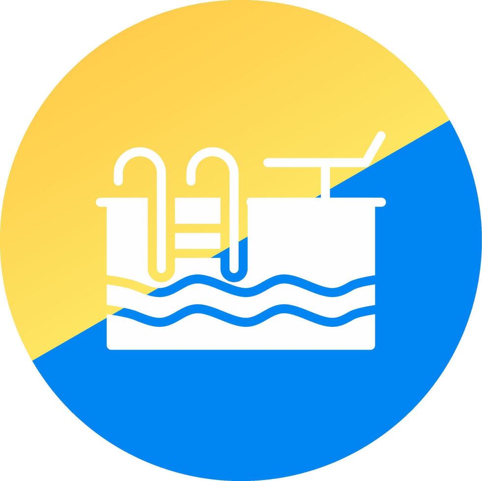 Swimming Pool Creative Icon Design vector