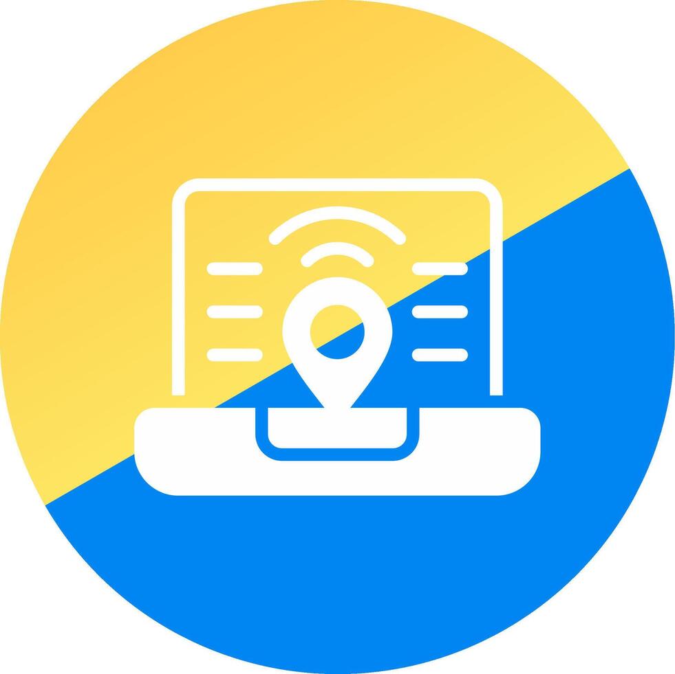 Digital Nomad Hub Creative Icon Design vector