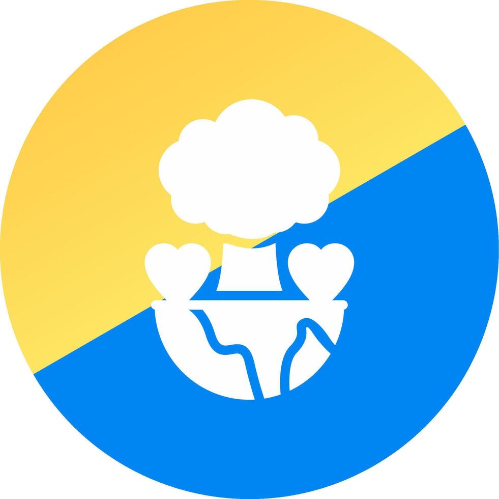 Save Planet Creative Icon Design vector