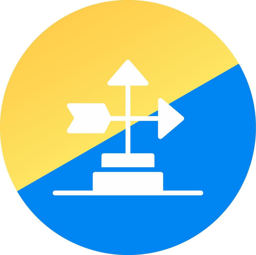 Wind Vane Creative Icon Design vector