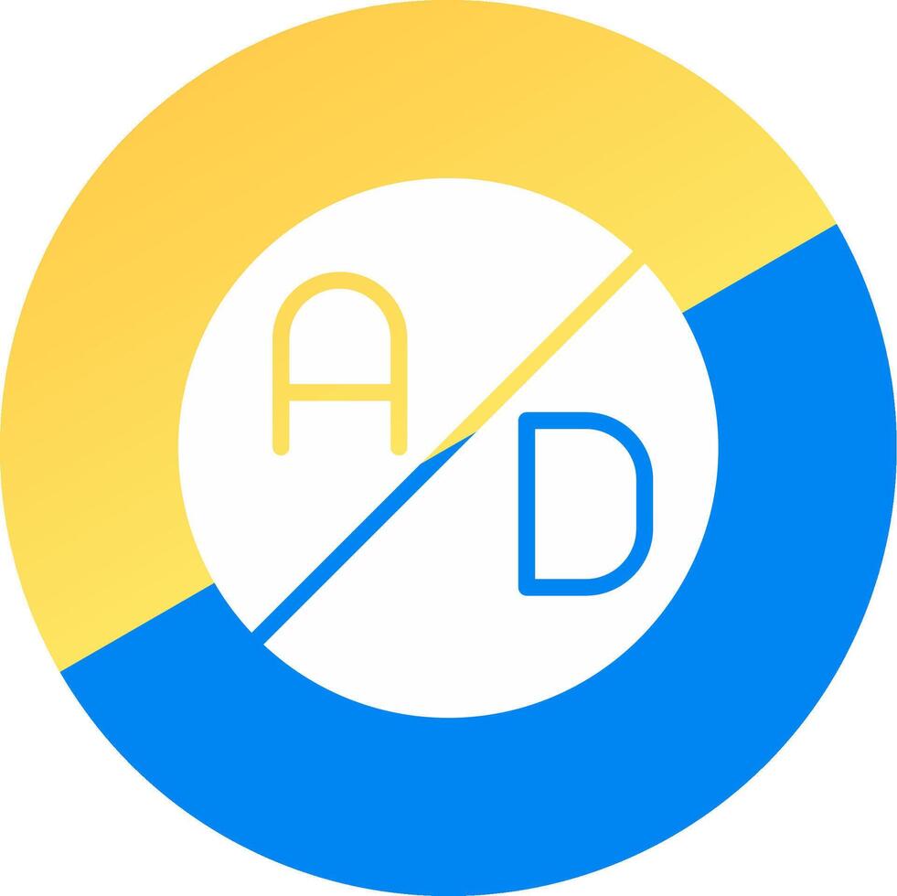 Ad Blocker Creative Icon Design vector